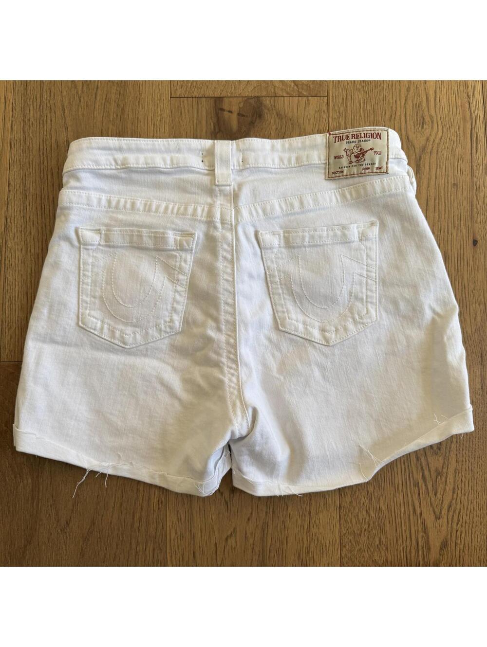 True Religion Jennie Curvy Mid Rise Shorts Size 29